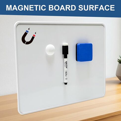 Dry Erase Boards, 6 Pack 9 x 12 Inch Magnetic Double Sided Portable Personal Small Whiteboards, Include 6 Markers, 6 Erasers, 12 Magnets for Kids, Students, Teachers Classroom School Supplies in Saudi Arabia