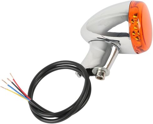 TCT-MOTORPARTS Rear Amber Turn Signals Lights Chrome Bracket Fit for Harley Sportster XL883 XL1200 Super Low XL883L1992-2019 Custom XL883C XLH883 in Kuwait