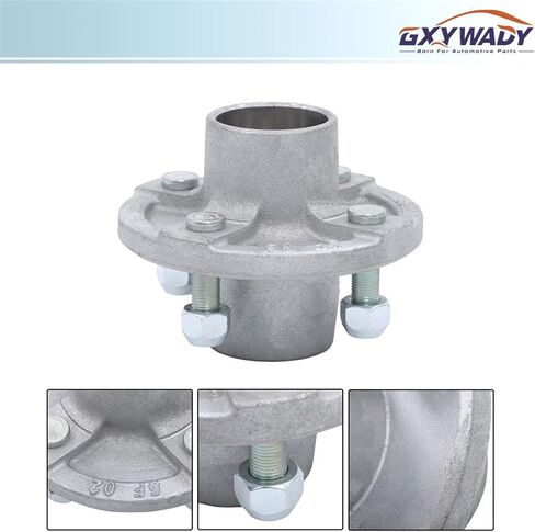 GXYWADY 4 على 4 بوصة استبدال محور المقطورة المجلفن لـ 2000 رطل 1 بوصة أو 1-1/16 بوصة المغزل مع مجموعة محمل المقطورة (6 قطع/مجموعة) in Kuwait
