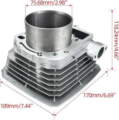 76mm 298cc Cylinder Piston Gasket Top End Rebuild Kit Compatible with Kawasaki Bayou 300 KLF300B 1989-2004 Lakota 300 KEF300B Sport 2001 2002 2003 11005-1533 11060-1652 in Kuwait