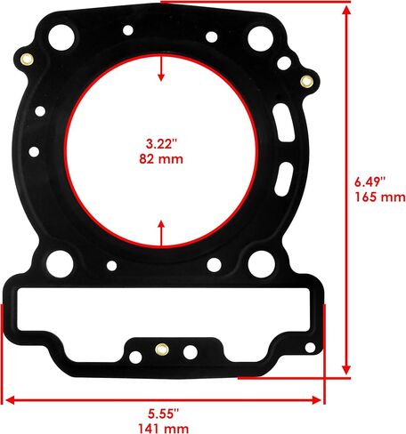 رأس أسطوانة كالتريك وحشية غطاء متوافقة مع Can-Am Renegade 500 2008-2015 / Renegade 650 2018-2025 / Outlander 570 Max 570 2018-2023/420630850 in Kuwait