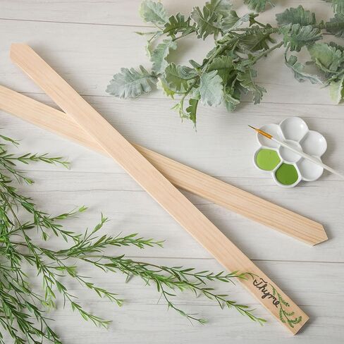Make Market 24" Unfinished Pine Wood Stake, 12 Pack in Saudi Arabia