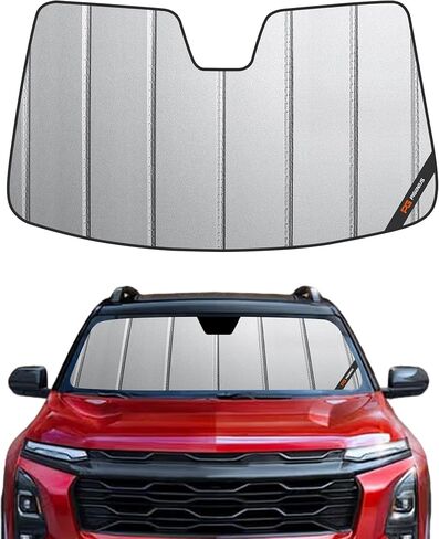 مظلة الشمس للزجاج الأمامي من Pigenius لنماذج غاز Chevy Equinox لعام 2025 2026، مظلة للزجاج الأمامي مناسبة حسب الطلب، لمسة نهائية من الجلد الرمادي الفاخر، وليس لـ Equinox EV in Kuwait