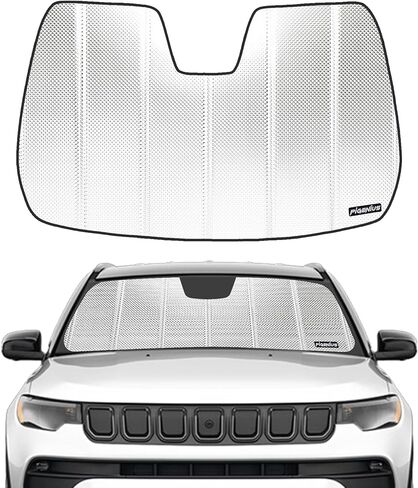 Pigenius Windshield Sun Shade for 2022-2025 Jeep Compass. Front Window Sunshade with Storage Bag in Kuwait