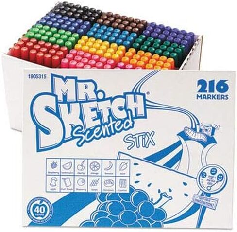 SAN1818 - أقلام تحديد قابلة للغسل من Mr. Sketch Fiddle Sticks in Kuwait