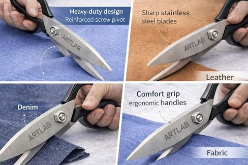 NEW GERMAN STAINLESS TAILOR SCISSORS 12" SEWING DRESSMAKING UPHOLSTERY FABRIC CUTTING TAYLOR SHEAR BLACK COATED RINGS-A+QUALITY LONG LAST in Kuwait