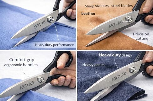 NEW GERMAN STAINLESS TAILOR SCISSORS 12" SEWING DRESSMAKING UPHOLSTERY FABRIC CUTTING TAYLOR SHEAR BLACK COATED RINGS-A+QUALITY LONG LAST in Kuwait