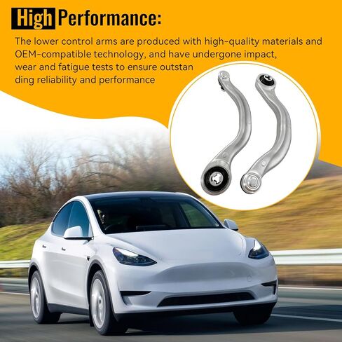 1188341-00-C Front Left & Right Lower Control Arms Compatible with Tesla Model Y (5YJY) EV 2019 2020 2021 2022 2023 2024, Replace#1044354-00-A, 1044359-00-A (4PCS) in Saudi Arabia