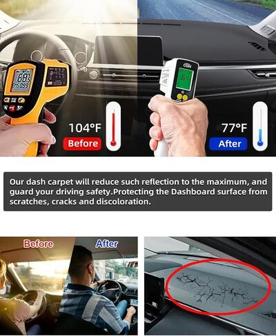 SKYLOTEC لوحة القيادة الحصير داش يغطي الوسادة متوافقة مع دودج رام 1500 2500 3500 2010-2018 داش واقي السجاد in Kuwait