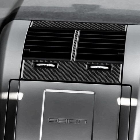 غطاء فتحة تهوية وسطية من ألياف الكربون الأسود من AIRSPEED لسيارة Scion tC 2005-2010، طبقة خارجية ممتازة لتهوية لوحة القيادة، زينة داخلية لاصقة من فئة السيارات in Kuwait