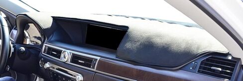 WellVisors Black Suede Dash Mat Dashboard Cover Compatible with Lexus 2013-2020 GS350 2016-2017 GS200T 2018-2019 GS300 3-777LX015 in Kuwait