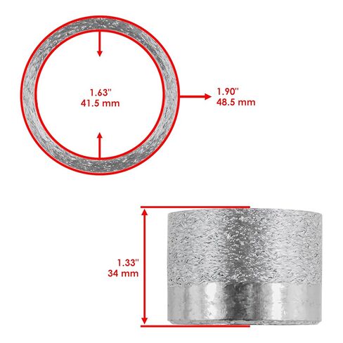Caltric Muffler Gasket Compatible with Yamaha WR450F 2004 2005 2006 and 2012 2013 2014 2015 in Kuwait