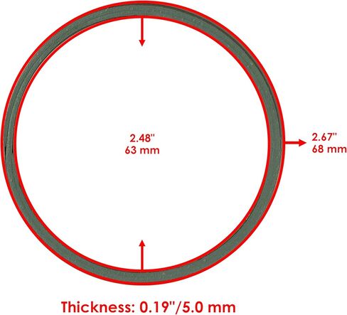 Caltric Muffler Arrester Spark Gasket Compatible with Honda 18292-Mv4-000 in Kuwait