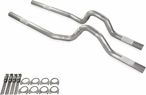 Truck Exhaust Kits - Shop Line Dual Exhaust System 2.5 inch Aluminized No Muffler Rear Exit Fits C/K 10 Half Ton 73 to 80 in Saudi Arabia