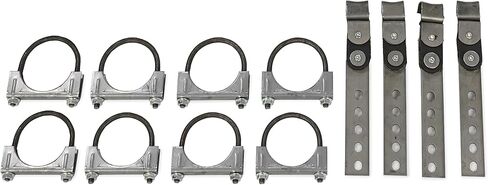 Truck Exhaust Kits - Shop Line Dual Exhaust System 2.5 inch Aluminized No Muffler Rear Exit Fits C/K 10 Half Ton 73 to 80 in Saudi Arabia