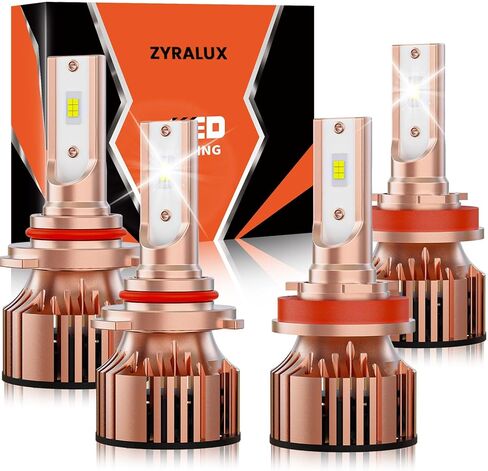 For Toyota Camry 2007-2018 Light Bulbs, 600% Brightness High/Low Beam Bulbs Kit, 6500K White, 40000LM Powersports Bulbs with Fan,4PCS in Saudi Arabia