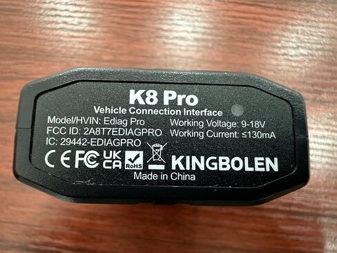 KINGBOLEN K8 Pro Obd2 Scanner Bluetooth 2026 أداة مسح ثنائية الاتجاه مع تحديث مدى الحياة بدون اشتراك 8 بوصات جميع أدوات تشخيص النظام، رمز ECU، 34+ إعادة تعيين، CANFD&DOIP، دليل V.A.G، FCA AutoAuth in Kuwait