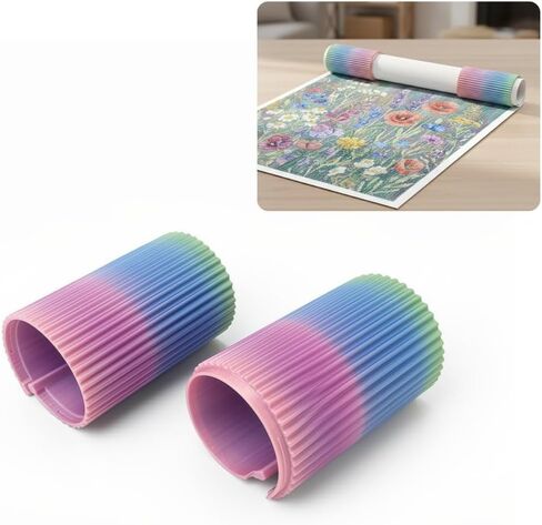 Diamond Painting Canvas Roll Holder 2-Pack – Connectable Anti-Roll Rings for Stable Canvas Control – Diamond Painting Accessories to Enhance Your Crafting Experience (Candy Colors) in Saudi Arabia
