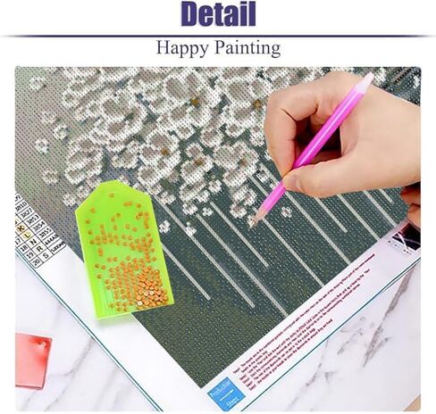 BOHADIY Large Diamond Art Kits for Adults, Flower Diamond Art Painting Kits for Adults, 5D DIY Full Drills Flower Craft for Gifts, Home Wall Decor 27.5 X 15.7 Inch in Saudi Arabia