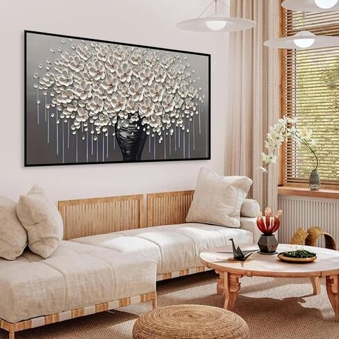 BOHADIY Large Diamond Art Kits for Adults, Flower Diamond Art Painting Kits for Adults, 5D DIY Full Drills Flower Craft for Gifts, Home Wall Decor 27.5 X 15.7 Inch in Saudi Arabia