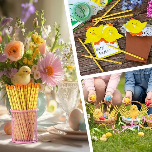 24 قطعة من أقلام رصاص عيد الفصح من AmazingSpark، أقلام رصاص خشبية ممتعة مع ممحاة، هدايا قرطاسية لعيد الفصح لقضاء عطلة سعيدة وحفلات الربيع ومكافآت الفصل الدراسي وحشو حقائب الهدايا in Kuwait