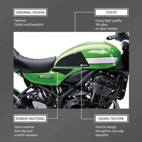 New for Kawasaki Z900RS z900 rs 2025 2018-2023 2024 Motorcycle Accessories Side Fuel Tank pad Tank Pads Protector Stickers Decal Gas Knee Grip Traction Pad Z900RS Tankpad in Saudi Arabia
