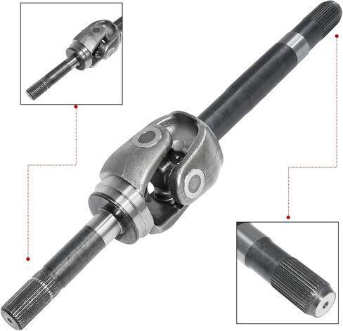 630-435 مجموعة عمود محور القيادة لجانب السائق الأمامي متوافقة مع Ford Excursion 2000-2005، F-250/F-350/F-450/F-550 Super Duty 1999-2004، جانب السائق الأيسر الأمامي، استبدال # F81Z3220BA in Kuwait