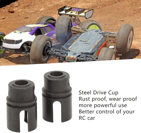 2 Pcs Center Drive Coupler, RC Joint Drive Cup Stable Powerful RC Vehicle Scale Accessories for LOSI 1/10 Tenacity Pro 4WD Brushless SCT RC Car in Kuwait
