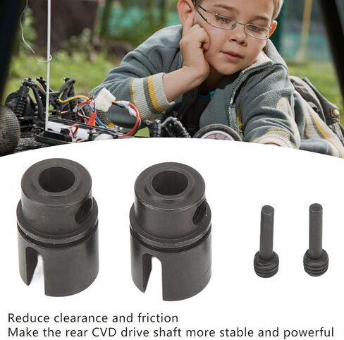 2 Pcs Center Drive Coupler, RC Joint Drive Cup Stable Powerful RC Vehicle Scale Accessories for LOSI 1/10 Tenacity Pro 4WD Brushless SCT RC Car in Kuwait