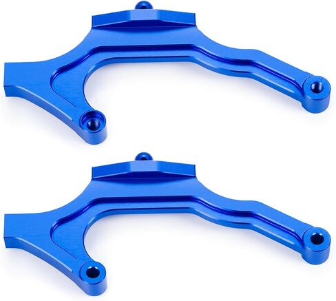 قطعتان من الجسم الخلفي RC من الألومنيوم 1/10th RC سيارة زاحفة تعمل بالتحكم الرقمي الحاسوبي من سبيكة دعم الجسم الخلفي للفريق المرتبط بـ DR10 1/10 RC ترقيات سيارة السباق (أزرق) in Kuwait