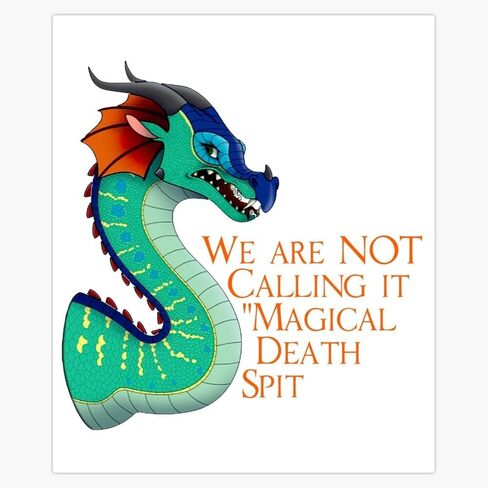 Wings of Fire Glory Magnet Reusable Flexible Magnetic Sticker 5" in Kuwait