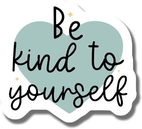 Be Kind to Yourself Magnet - Inspirational Quote Magnet - Motivational Fridge Magnet - Positive Message Magnet - Heart Shape Magnet - Car Magnet AAMT1621 in Kuwait