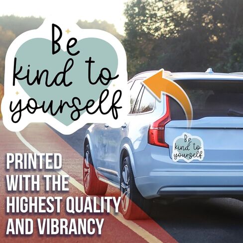 Be Kind to Yourself Magnet - Inspirational Quote Magnet - Motivational Fridge Magnet - Positive Message Magnet - Heart Shape Magnet - Car Magnet AAMT1621 in Kuwait