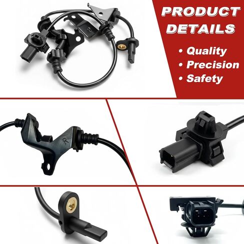 ABS Wheel Speed Sensor 1Pc: Front Right Compatible with Acura 2009-2014 TSX L4 2.4L V6 3.5L, Honda 2008-2012 Accord L4 2.4L V6 3.5L, 2010-2011 Accord Crosstour V6 3.5L, 2012 CR-V L4 2.4L in Kuwait