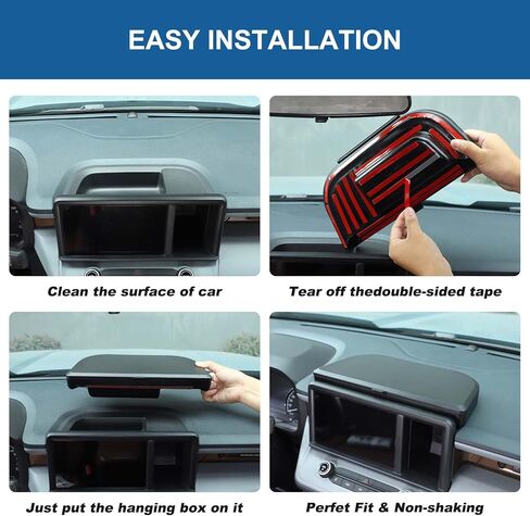 TOYCIDFG Dashboard Storage Organizer Tray with Lid for Ford Maverick 2022-2024, Behind Screen Pocket Organizer Insert Accessories in Saudi Arabia