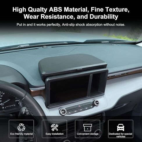 TOYCIDFG Dashboard Storage Organizer Tray with Lid for Ford Maverick 2022-2024, Behind Screen Pocket Organizer Insert Accessories in Saudi Arabia