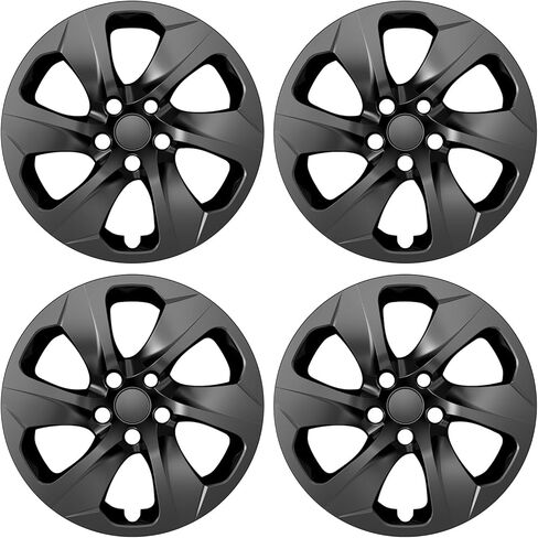 TangMiGe 4-Pack 17 inch Hubcaps Compatible with Toyota RAV4 2019 2020 2021 2022 2023 2024 2025, Hub Caps Wheel Covers Skins, Snap On Rim Cover (Bright Black Color) in Kuwait