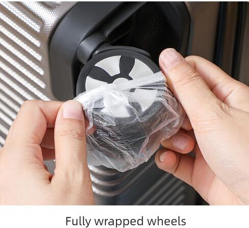 50 Pcs Elastic Wheel Protective Covers Disposable Dustproof Travel Luggage Casters Office Chair Rolling Wheel Anti Wear Guard in Kuwait