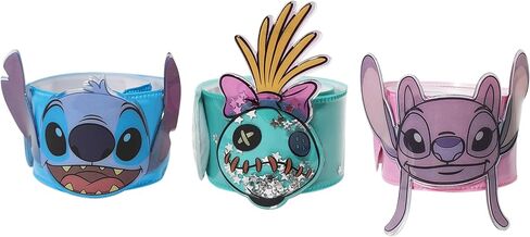 أساور LUV HER Stitch 3 للفتيات - سوار معصم ممتع يتميز بغرز وملاك - مقاس قابل للتعديل - هدية أو هدية لحفلة عيد الميلاد - للأعمار من 3 سنوات فما فوق in Kuwait