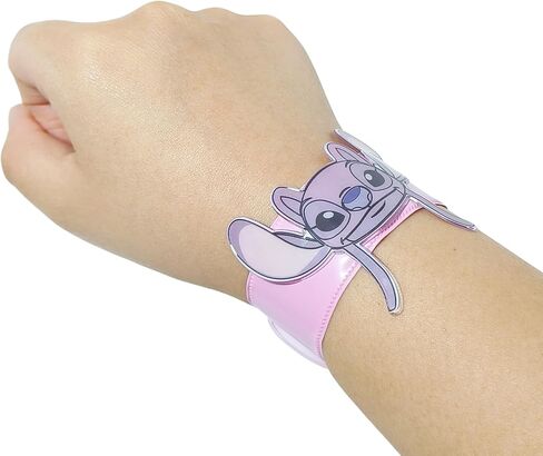 أساور LUV HER Stitch 3 للفتيات - سوار معصم ممتع يتميز بغرز وملاك - مقاس قابل للتعديل - هدية أو هدية لحفلة عيد الميلاد - للأعمار من 3 سنوات فما فوق in Kuwait