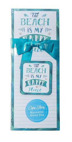 Cape Shore The Beach Is My Happy Place Magnetic Memo NotePad Gift in Kuwait