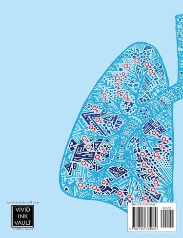 Notebook: Anatomical Lungs, College Ruled Paper, 50 sheets / 100 pages, 7.44" x 9.69", Light Blue in Kuwait