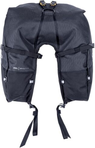 Giant Loop Coyote Saddlebag, Water-resistant Motorcycle Storage Bag, 39-Liters Capacity to Carry Small & Large Gear, Fits Any Dirt Bike, Enduro, Adventure & More (Black) in Saudi Arabia