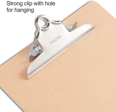 Staples Hardboard Clipboard, Legal Size, Brown, 3‑Pack – Durable Office Clipboards in Saudi Arabia