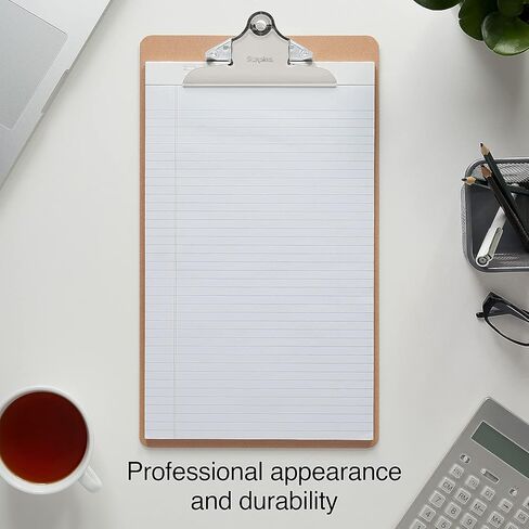 Staples Hardboard Clipboard, Legal Size, Brown, 3‑Pack – Durable Office Clipboards in Saudi Arabia