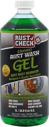 Enviro Rust Wash – Heavy Duty Iron Remover for Car Rims & Wheels – Metal Decon for Brake Dust, Rust, and Oxidation – Safe on Stainless Steel & Motorcycle Use - Gel - 33.8 FL OZ - Bottle in Saudi Arabia