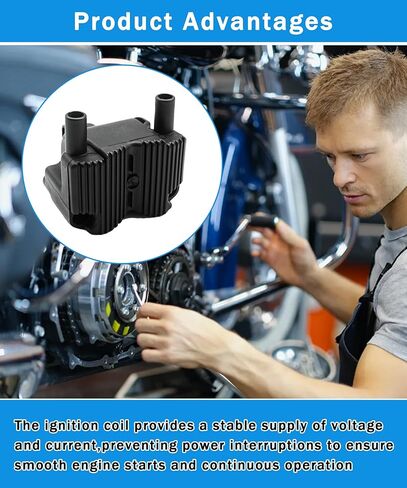 31743-01 4Pin Single Fire Ignition Coil Fits for Harley-Davidson Twin Cam 88,Softail,Electra Glide,Road King 2001-2006,Replaces 210538 in Saudi Arabia