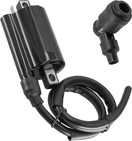 Caltric Ignition Coil with Spark Plug Boot Cap Compatible with Kawasaki 21130-2060 21121-2092 in Kuwait
