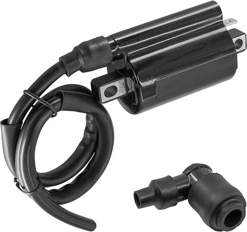Caltric Ignition Coil with Spark Plug Boot Cap Compatible with Kawasaki 21130-2060 21121-2092 in Kuwait