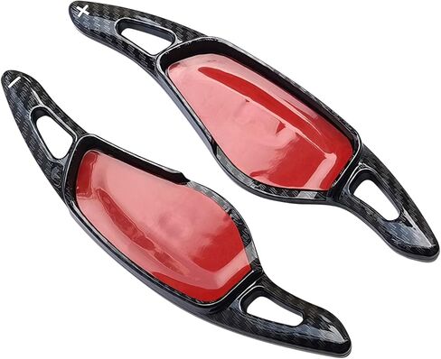 تمديد مجداف عجلة القيادة لسيارات BMW X3 X5 X1 X7 X6 X4 X7 Z4 M 3 5 6 7 8 228i 330i 430i 530i G Series Accessories، غطاء محولات مجداف عجلة القيادة (نمط ألياف الكربون ABS) in Kuwait